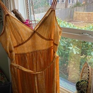 Yellow cocktail dress